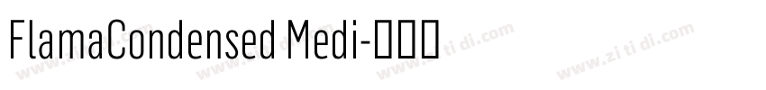 FlamaCondensed Medi字体转换